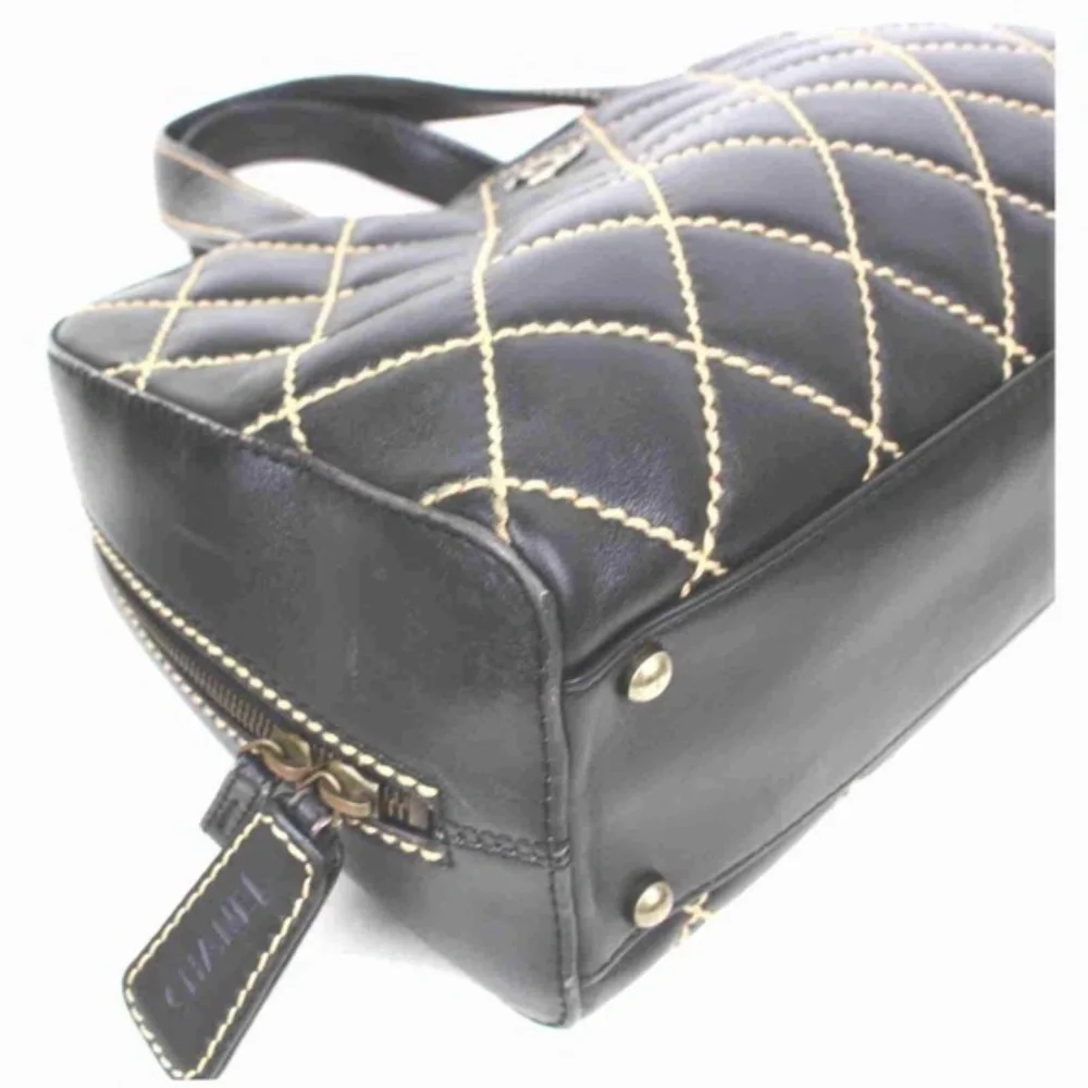 Chanel Wild Stich Black Leather bag